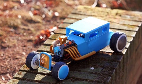 RC Car Hot Rod 3D Printed